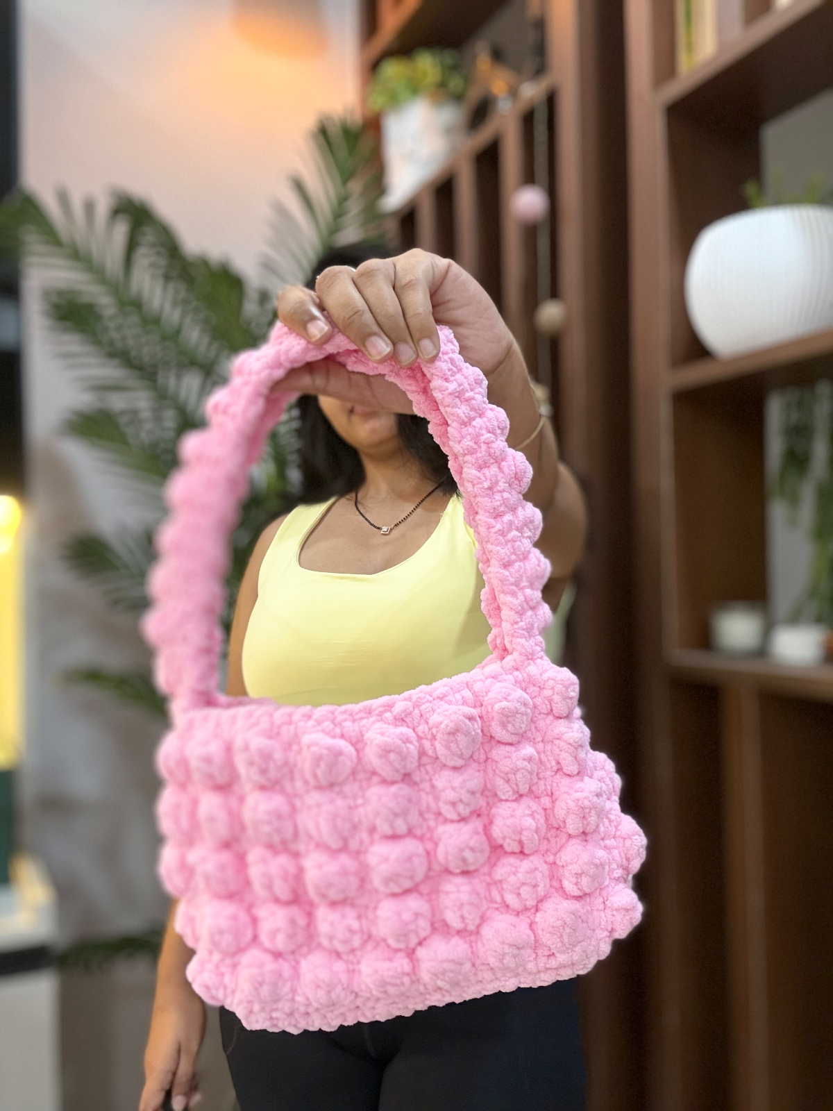 Popcorn Stitch Handbag