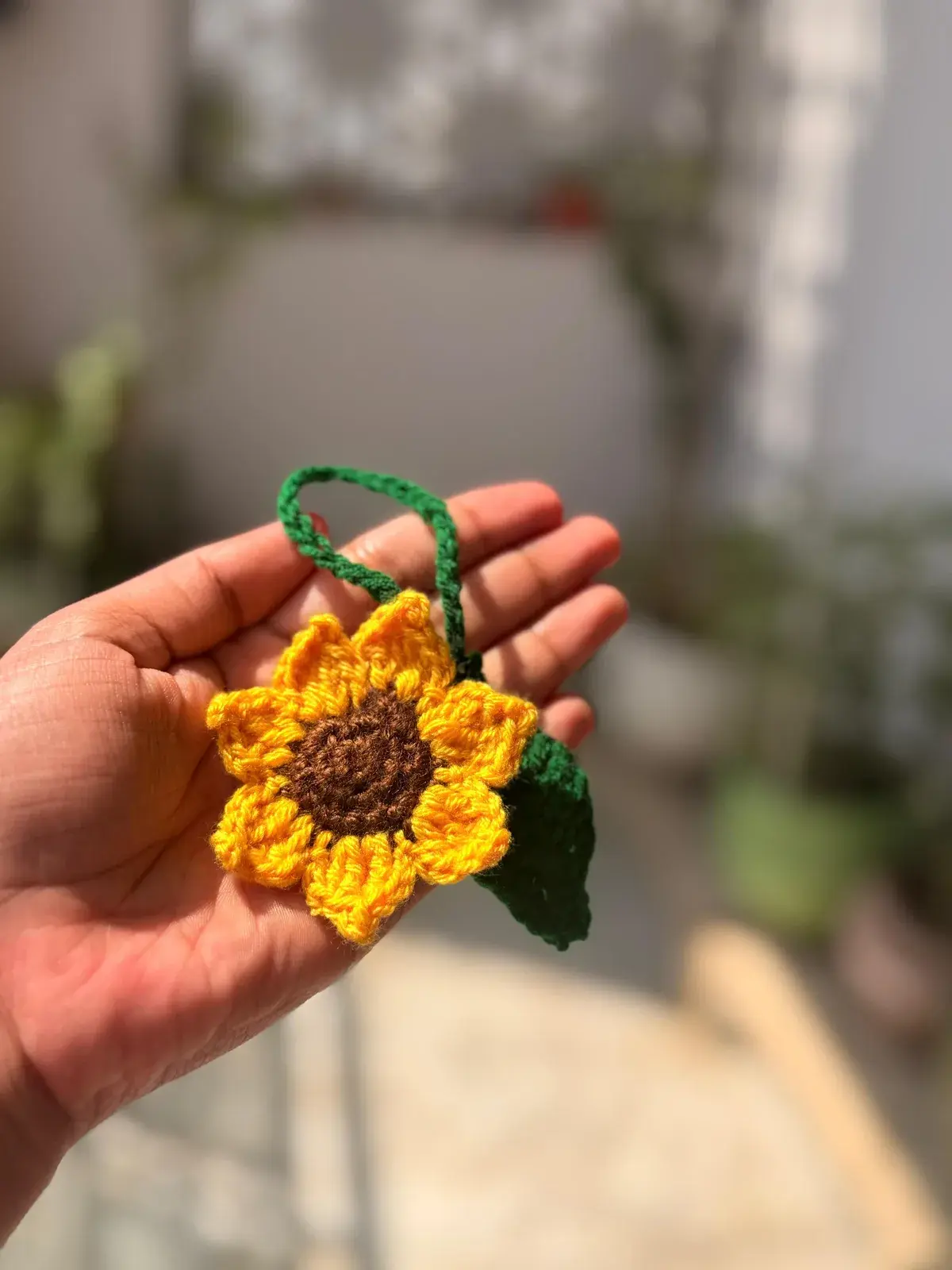 Sunflower Bag Charm