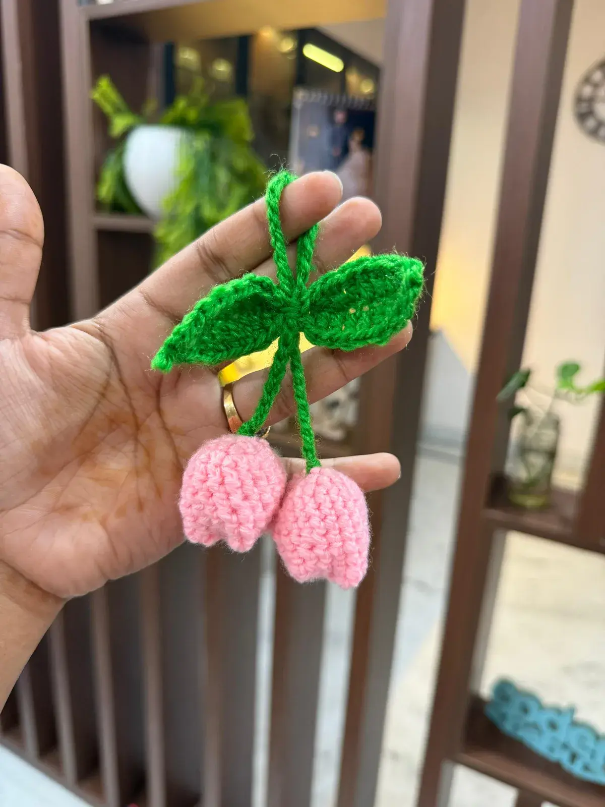 Tulip bag charm