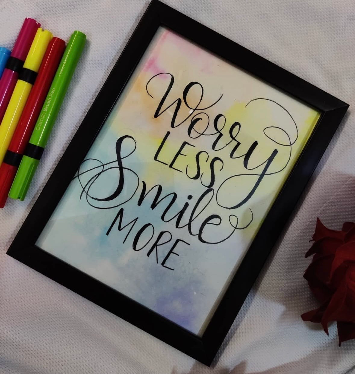 Worry less Smile More | Positivity Wall Decor